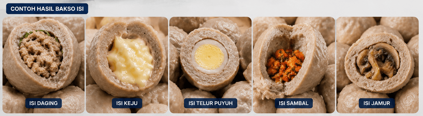 Bakso dan formed food
